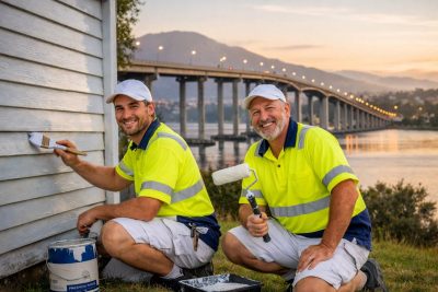 House Painters in Bellerive 2 Exterior Weatherboard painting in Lindisfarne, Hobart